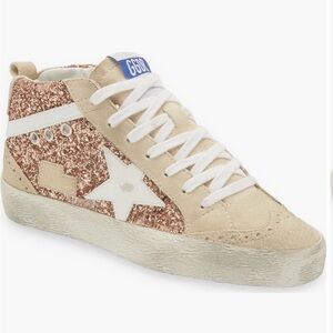 Golden Goose Mid Star Glitter Sneakers